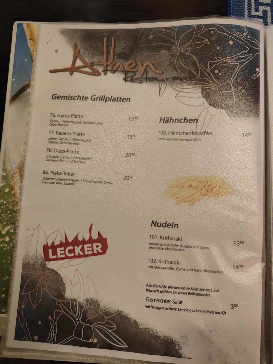Menu Athen-9